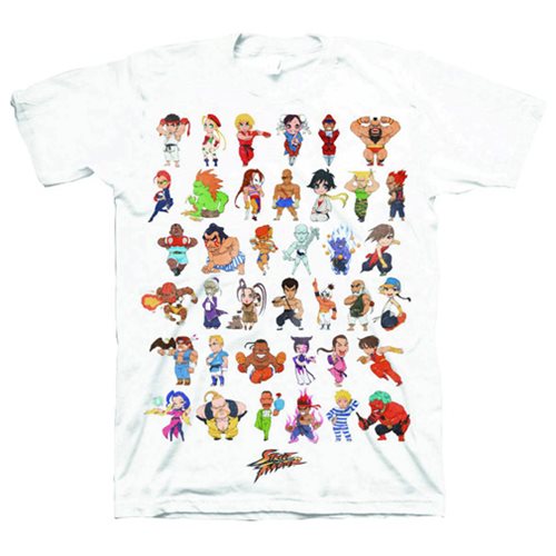 Street Fighter Super Group White T-Shirt - Previews Exclusive